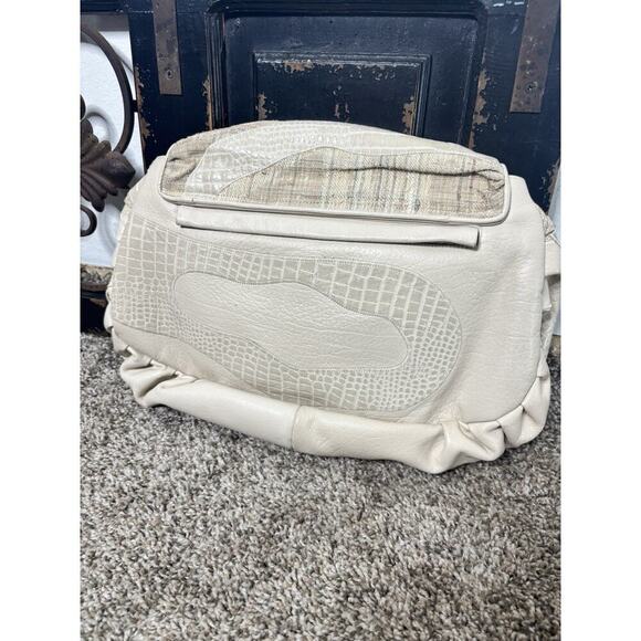 SHARIF Vintage Exotic Skin Patchwork Leather Clutch Crossbody Bag 80s/90s